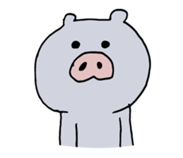 Kagoshima dialect ugly woman & pig sticker #7498755