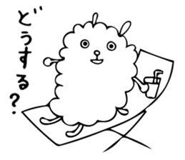 Fluffy mofmof sticker #7498860