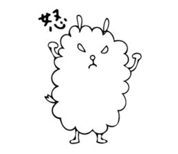 Fluffy mofmof sticker #7498866