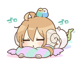 Sleeping Sheep Ohitsu sticker #7499421