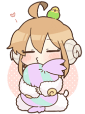 Sleeping Sheep Ohitsu sticker #7499424