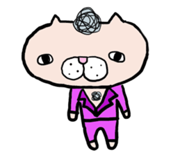 Cats which are drooping eyes sticker #7499558