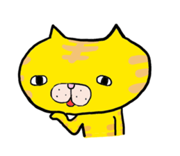 Cats which are drooping eyes sticker #7499559