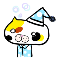 Cats which are drooping eyes sticker #7499563