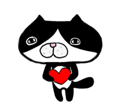 Cats which are drooping eyes sticker #7499566