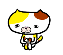 Cats which are drooping eyes sticker #7499571