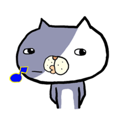 Cats which are drooping eyes sticker #7499579