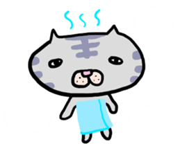 Cats which are drooping eyes sticker #7499583