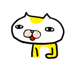 Cats which are drooping eyes sticker #7499584