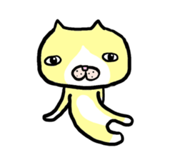 Cats which are drooping eyes sticker #7499585