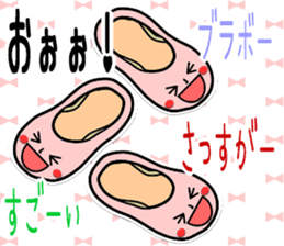 ballet shoes_chan & pointe_san sticker #7500808