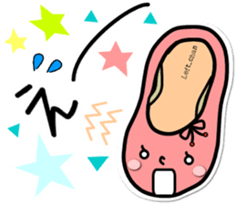 ballet shoes_chan & pointe_san sticker #7500817