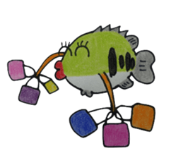 cutie blackbass sticker #7501213