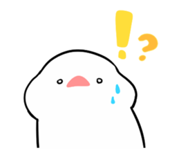 cute buncho life (english) sticker #7502239