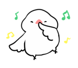 cute buncho life (english) sticker #7502245