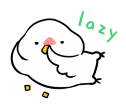 cute buncho life (english) sticker #7502246