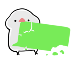 cute buncho life (english) sticker #7502249