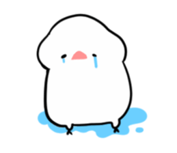 cute buncho life (english) sticker #7502250