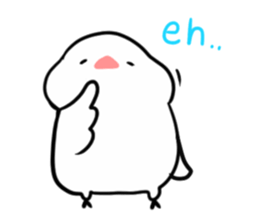 cute buncho life (english) sticker #7502252