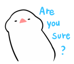 cute buncho life (english) sticker #7502254