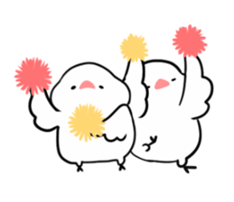 cute buncho life (english) sticker #7502261