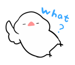 cute buncho life (english) sticker #7502263