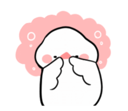 cute buncho life (english) sticker #7502264