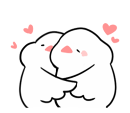 cute buncho life (english) sticker #7502265