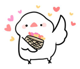 cute buncho life (english) sticker #7502266