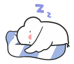 cute buncho life (english) sticker #7502268