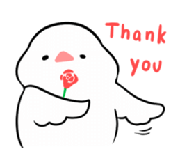 cute buncho life (english) sticker #7502271