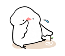 cute buncho life (english) sticker #7502272