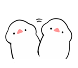 cute buncho life (english) sticker #7502273