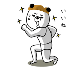 mashroom panda sticker #7502916