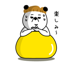 mashroom panda sticker #7502919