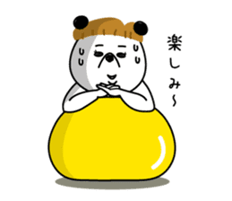 mashroom panda sticker #7502919