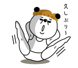 mashroom panda sticker #7502922