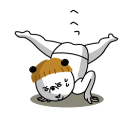 mashroom panda sticker #7502928