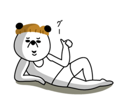 mashroom panda sticker #7502929