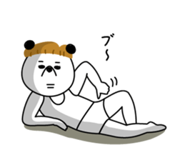 mashroom panda sticker #7502930