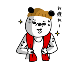 mashroom panda sticker #7502932