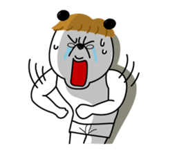 mashroom panda sticker #7502942