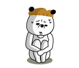 mashroom panda sticker #7502945