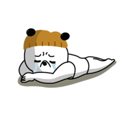 mashroom panda sticker #7502946