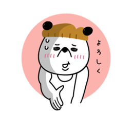 mashroom panda sticker #7502948