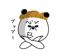 mashroom panda sticker #7502953