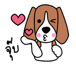 Cooper The Beagle Dog TH sticker #7503559