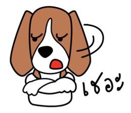 Cooper The Beagle Dog TH sticker #7503560