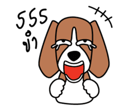 Cooper The Beagle Dog TH sticker #7503568