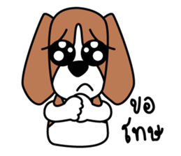 Cooper The Beagle Dog TH sticker #7503571